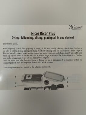 Genius Nicer Dicer Plus - Purple Kitchen Slicer